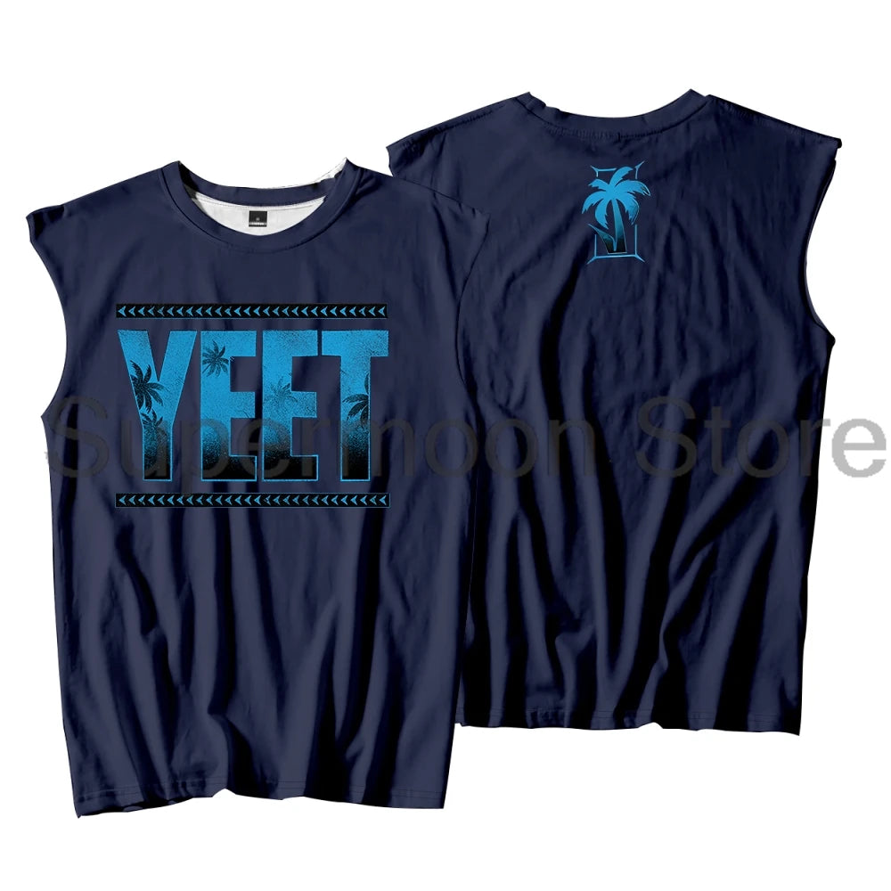 Jey Uso Yeet Tank Tops Unisex Sleeveless Sport Gym Vest Women Men Streetwear Trendy Outdoor Sportwear