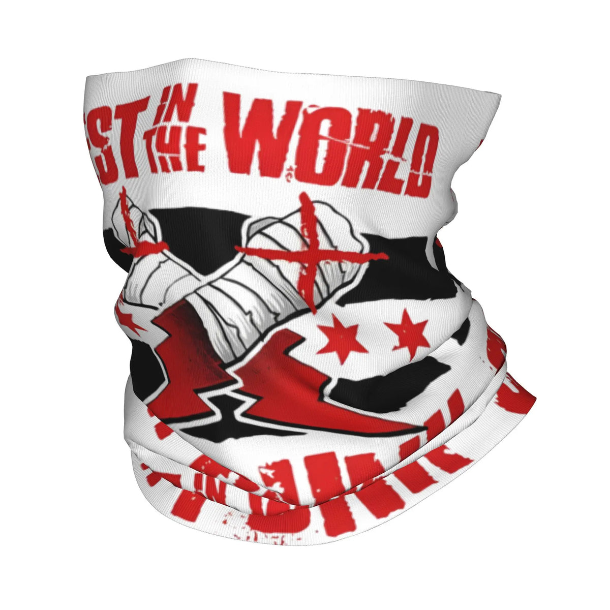 Wrestling CM Punk Bandana Neck Gaiter Printed  Mask Scarf Multifunctional Face Mask Fishing for Men Women Adult Washable
