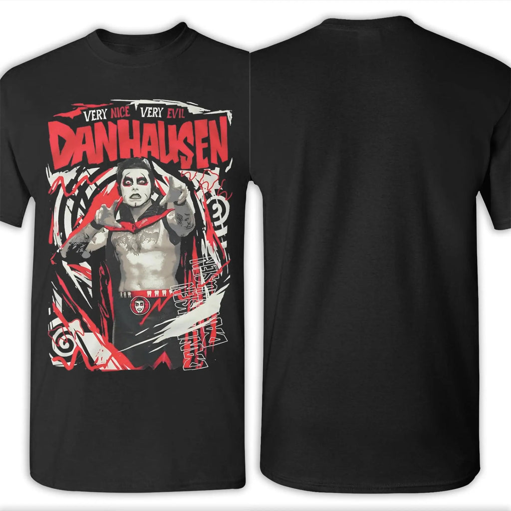Men T-Shirt Danhausen Very Nice Very Evil Funny Pure Cotton Tee Shirt Short Sleeve  T Shirts O Neck Clothing 4XL 5XL 6XL