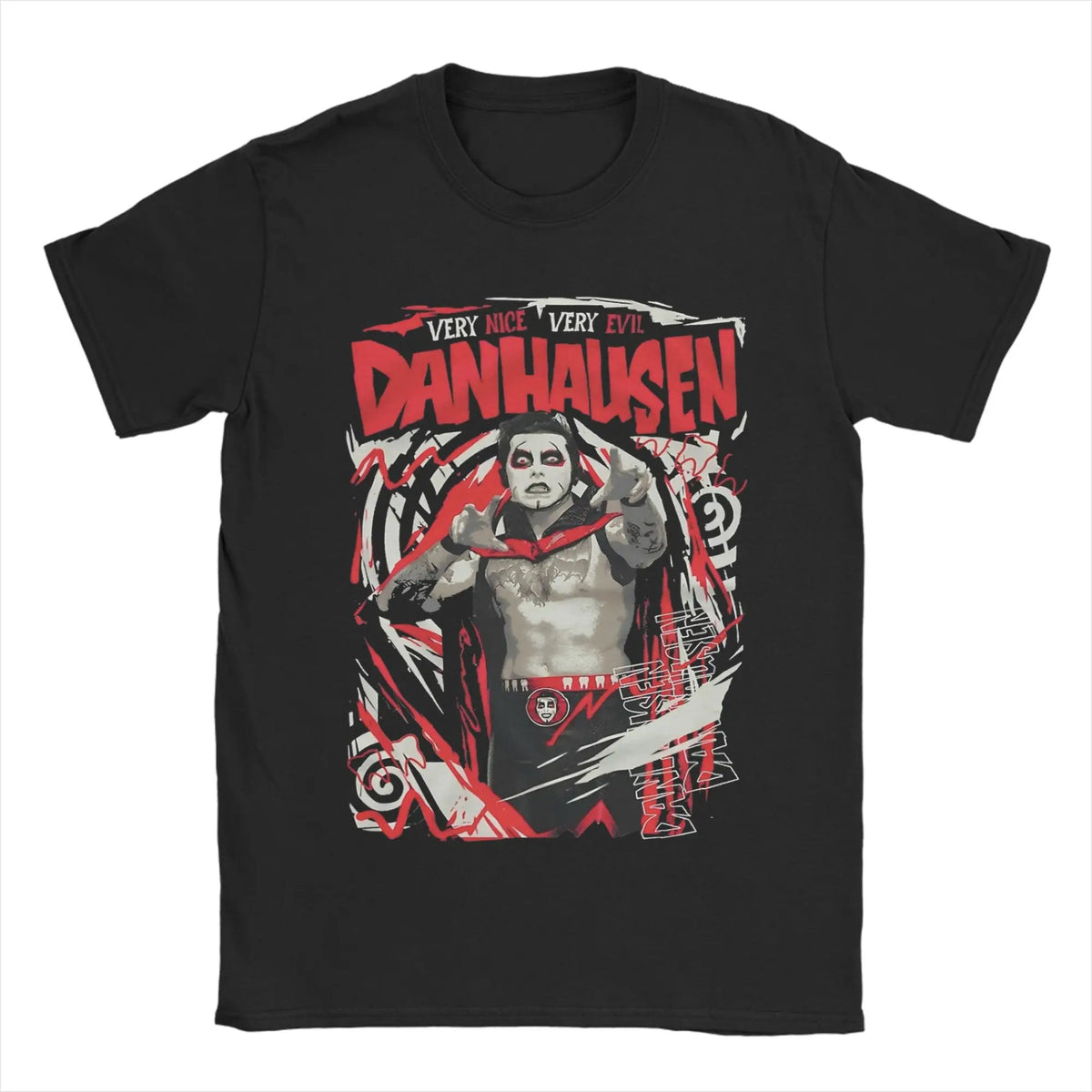 Men T-Shirt Danhausen Very Nice Very Evil Funny Pure Cotton Tee Shirt Short Sleeve  T Shirts O Neck Clothing 4XL 5XL 6XL