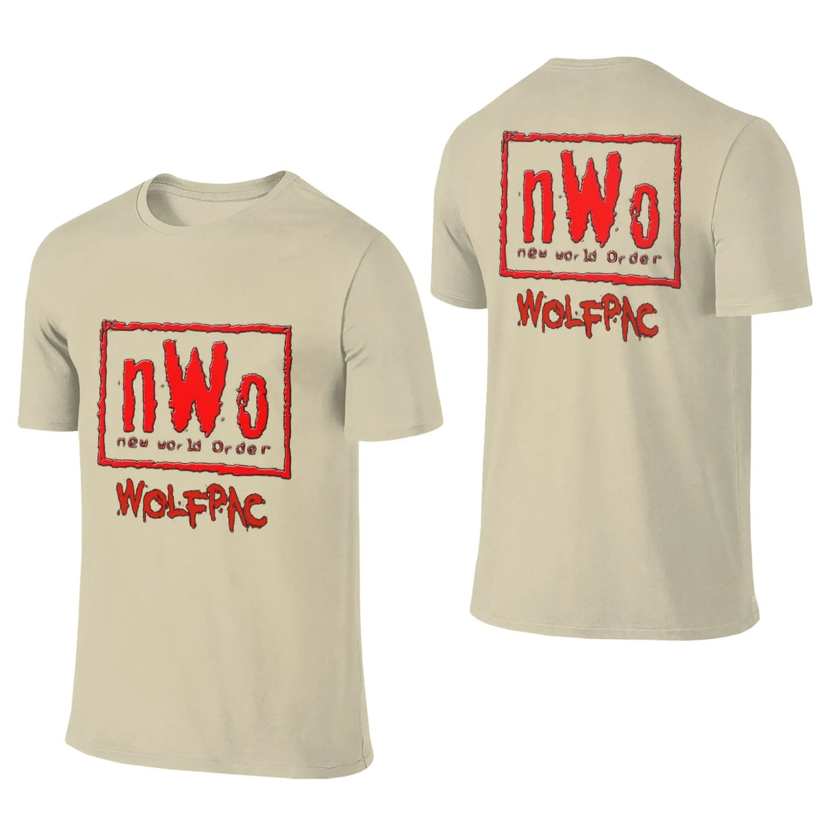 100% Cotton NWO New World Order Wrestling T-Shirt Men's Double Sided T Shirt Men O-Neck Summer Shirts Tops Oversized
