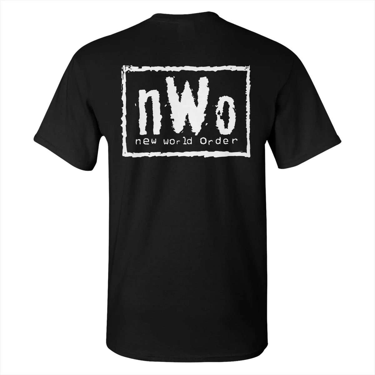 NWO New World Order Wrestling Men T-Shirt Double Sided Plus Size T Shirts Men's O-Neck Cotton Tees Short Summer Male