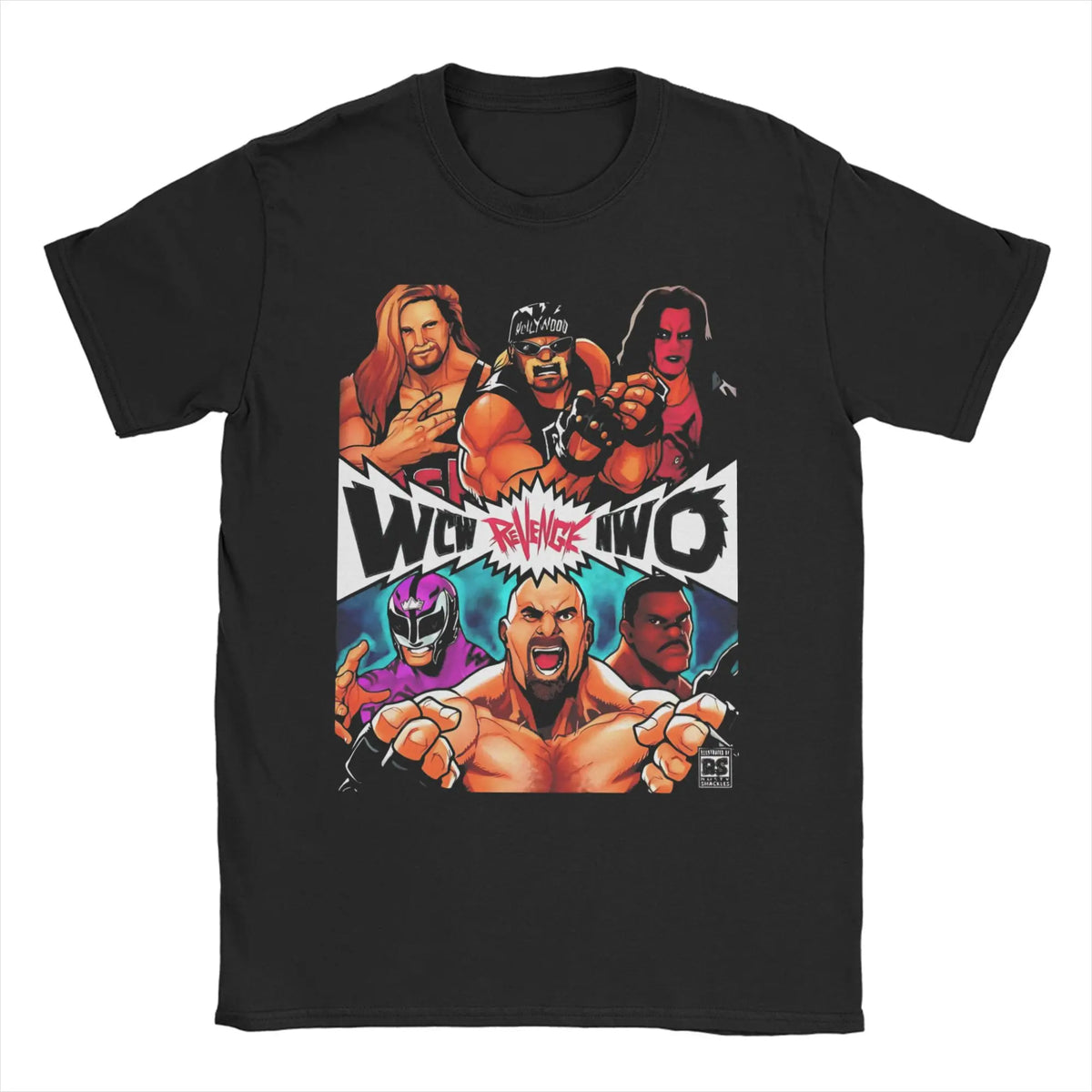 Men Women T-Shirts WCW NWO White Funny Cotton Tee Shirt Short Sleeve T Shirts O Neck Clothes Plus Size