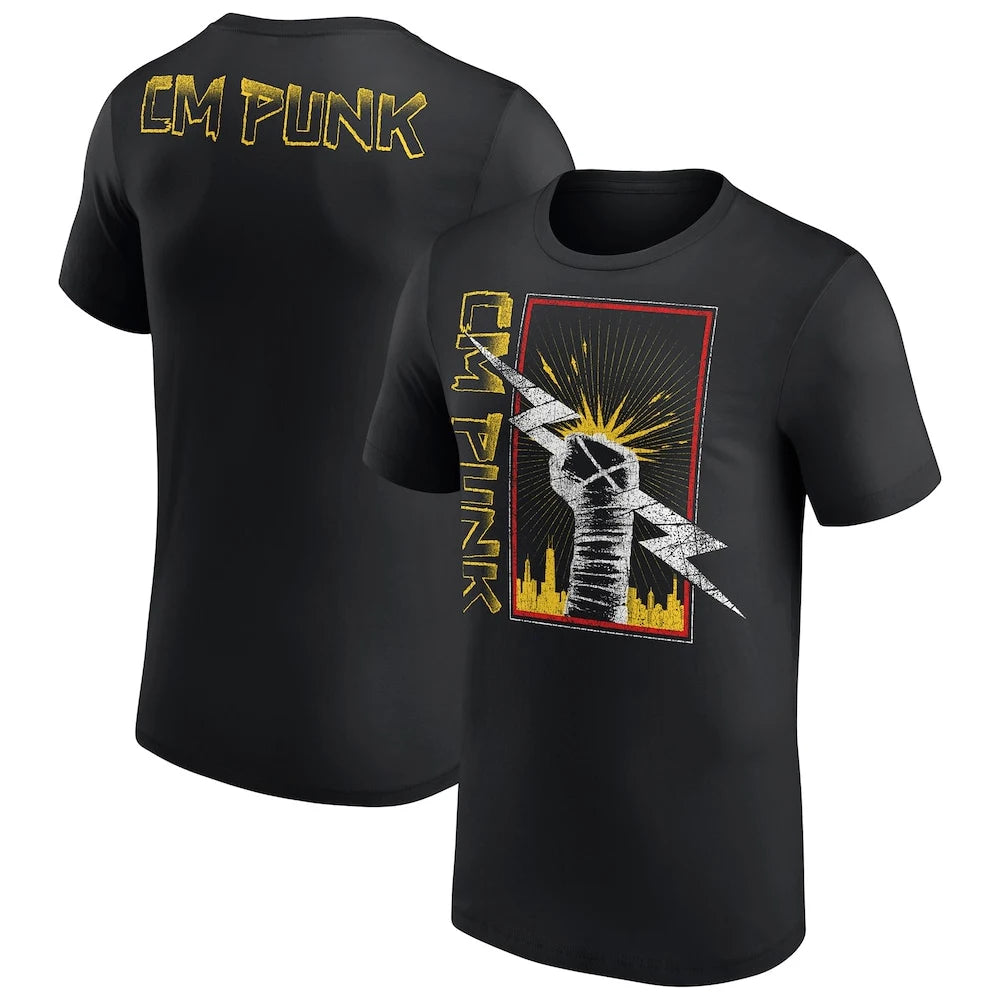 Men's CM Punk Best In The World Ringer T-Shirt 3D Printed Outdoor Sports Quick Drying Short Sleeve Tee Daily Casual T-Shirt 5XL