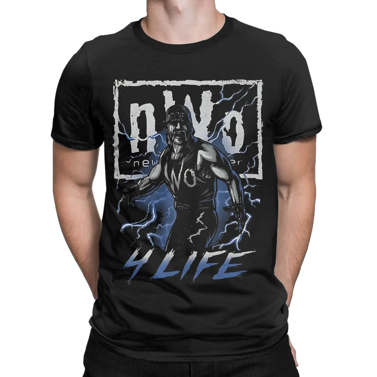 Casual Hulk Hogan NWO 4 Life Tshirt For Men Women Round Neck Short Sleeve Clothes Cotton Summer Top Tee