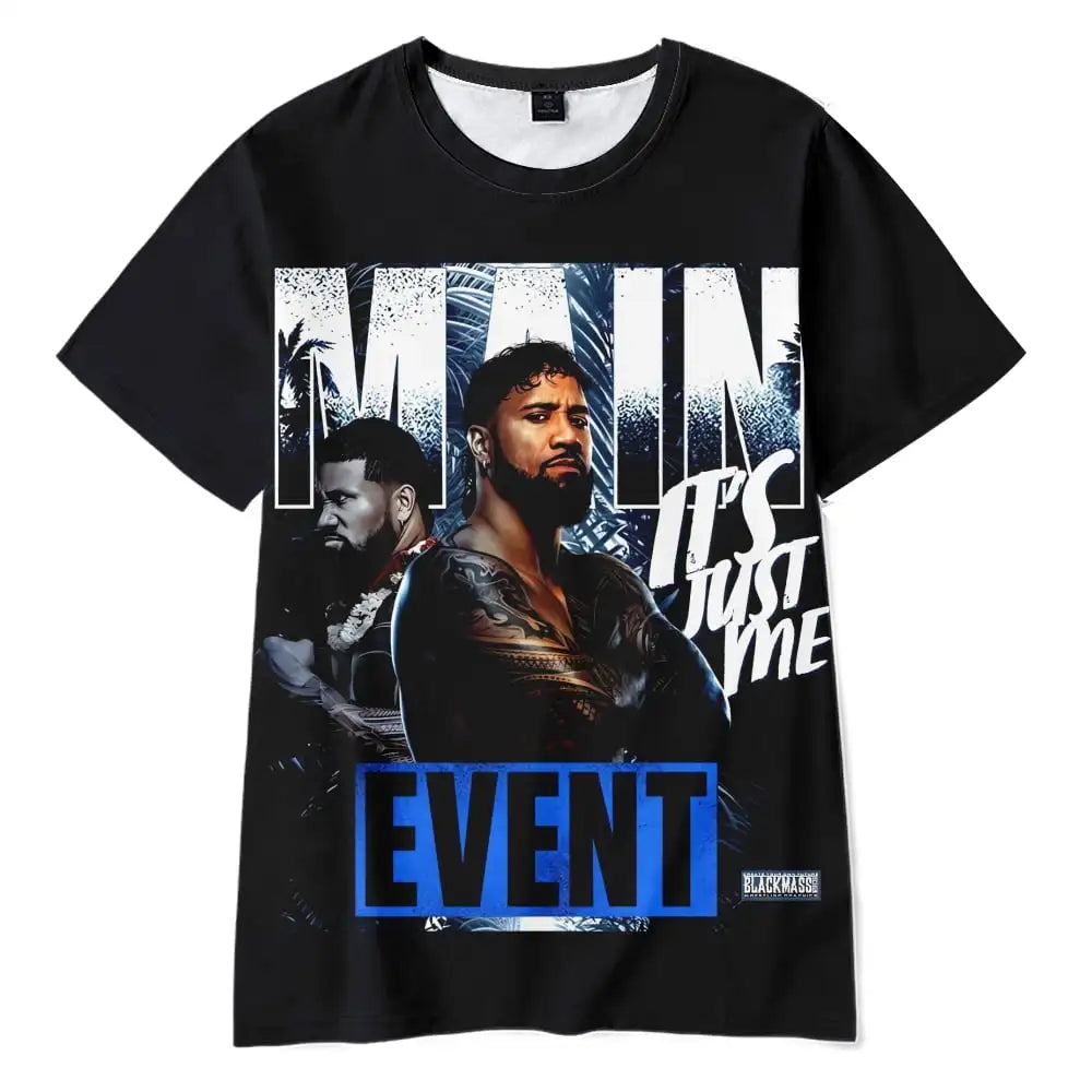 Jey Uso Yeet 3D Print T Shirt Men Women Fashion Short Sleeve Tops Tees Sports Wrestling Y2k Clothing 2026