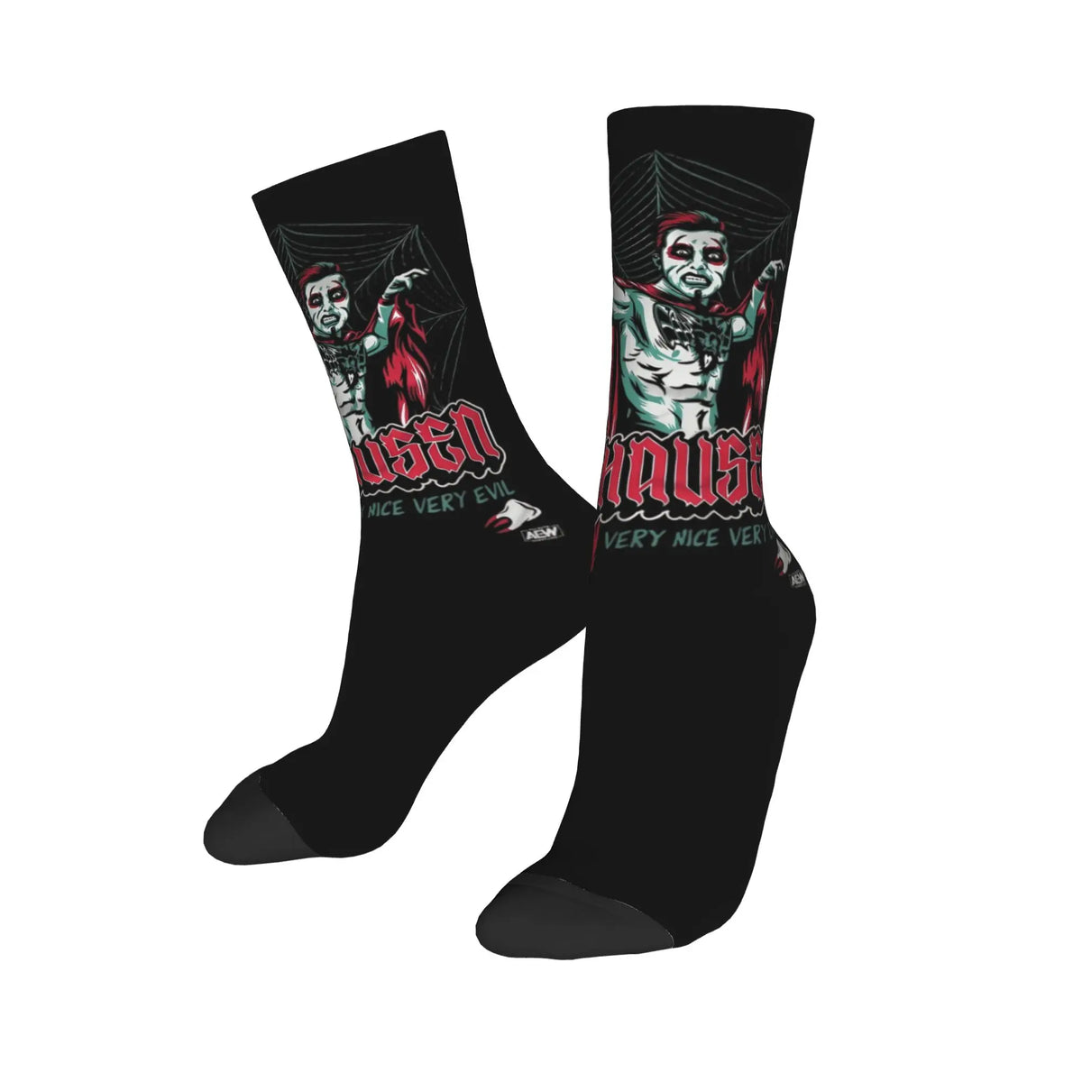 Danhausen Cursed Funny Wrestling Socks Men Women Polyester Casual  Socks Novelty Spring Summer Winter Middle Tube Socks Gifts