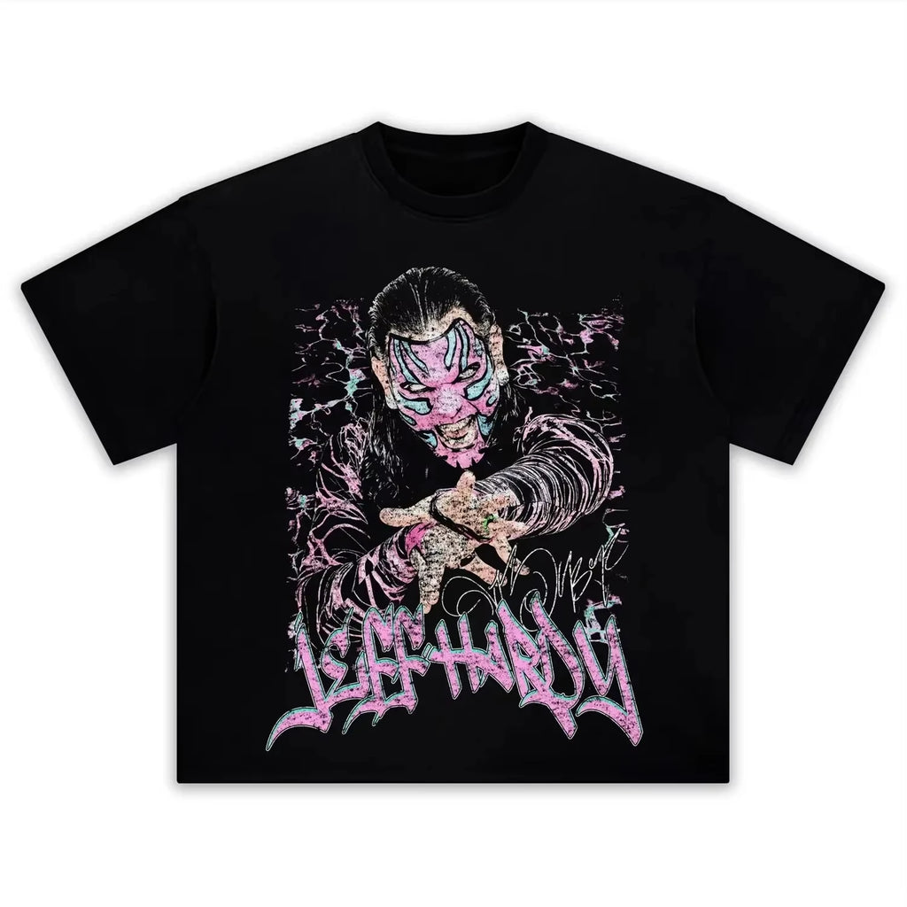 Cotton T-shirt - Retro Wrestler Jeff Hardy - Pure Cotton Neutral - Summer 2026 Collection - Short Sleeve Men's T-shirt