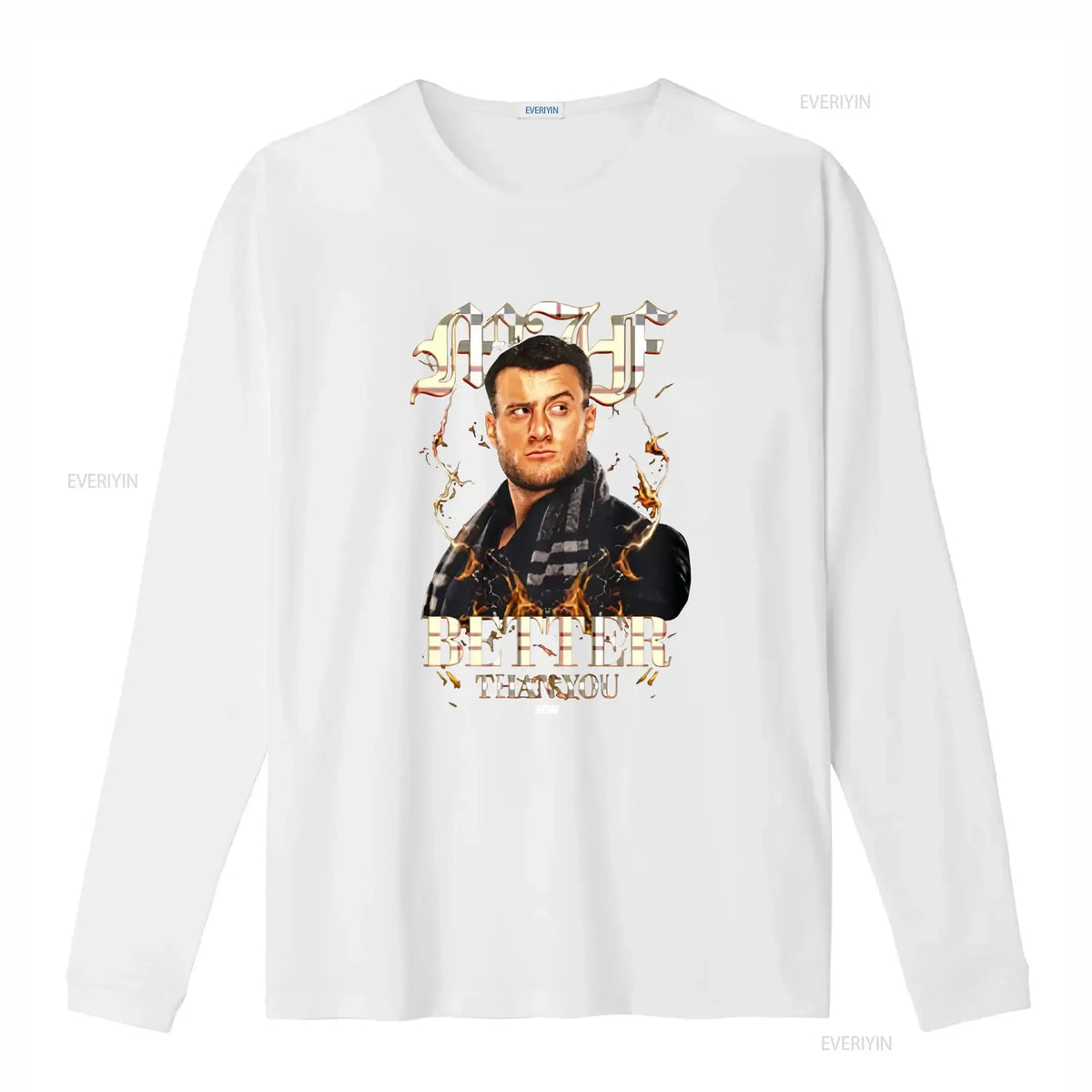MJF Simply Better Than You AEW Official Print T Shirt for Men Stylish and Bold Design vintage Washed Soft designer clothes