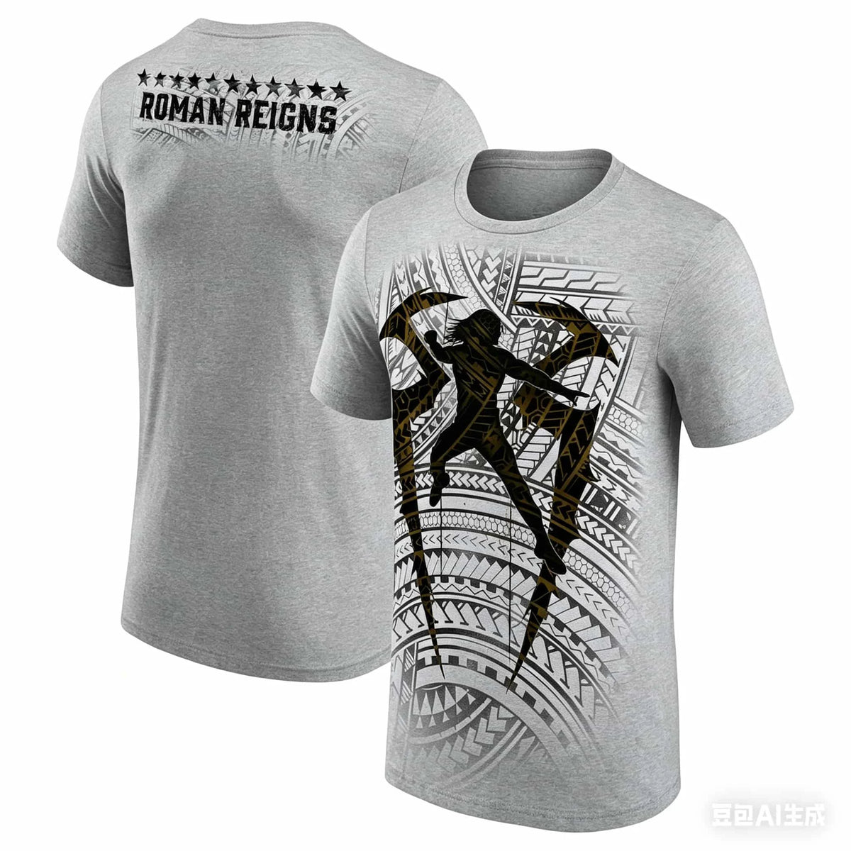 Roman Reigns Tribal Logo Printed T-shirt Men Women Short Sleeve Streetwear Men's T-shirt Top 2026 Summer New Cotton Clothing