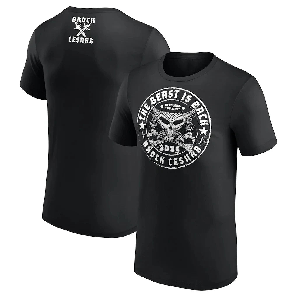 Brock Lesnar Talk Sh*t Get Hit Graphic 2026 Wrestling Fan Tshirt 100%Cotton Unisex Men‘s Women's T-Shirt Y2k Popular Casual Tee