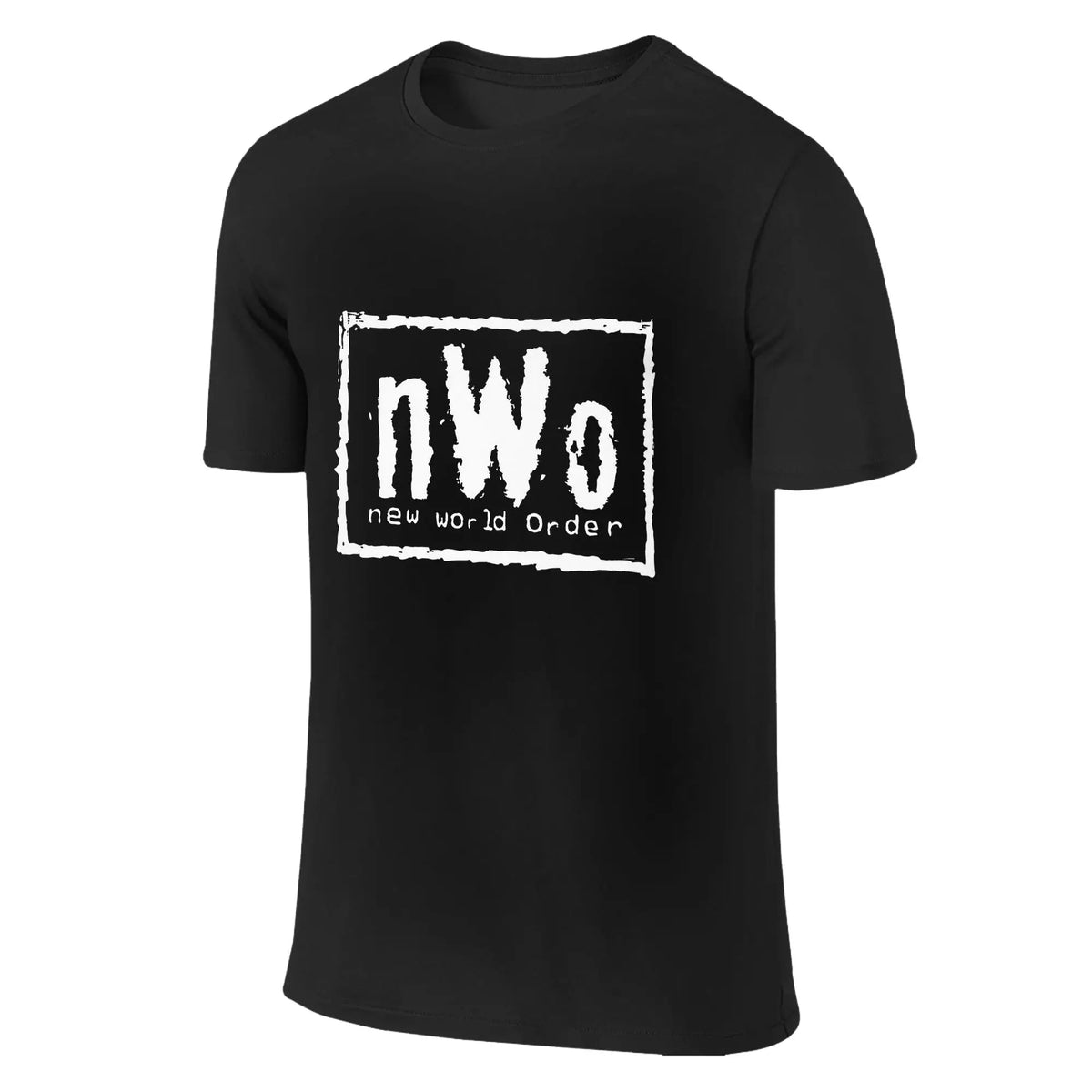 NWO New World Order Wrestling Men T-Shirt Double Sided Plus Size T Shirts Men's O-Neck Cotton Tees Short Summer Male