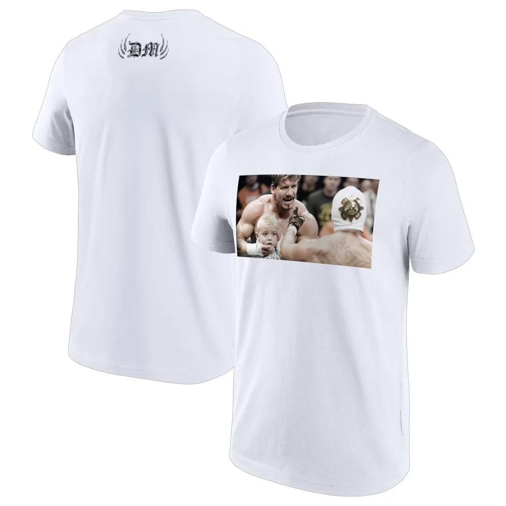 Men's Dominik Mysterio Custody Battle Photo T-Shirt 3D Printed Sports Quick Dry Short Sleeve Daily Casual Plus Size T-Shirts