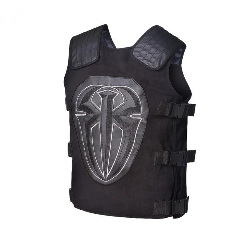 Roman Reigns Vest Shield Walkout Replica Vest Glove Gold, Red, Green, White, Black, Gray, Blue Motorcycles Locomotive Vest