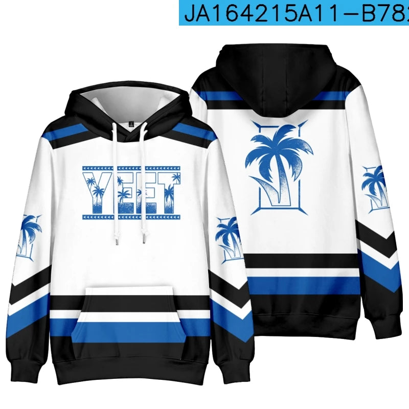 Jey Uso Yeet Hoodies Merch Hooded Women/Men Fashion Casual Streetwear Sweatshirts Clothing Fashion Hoodie Outwear