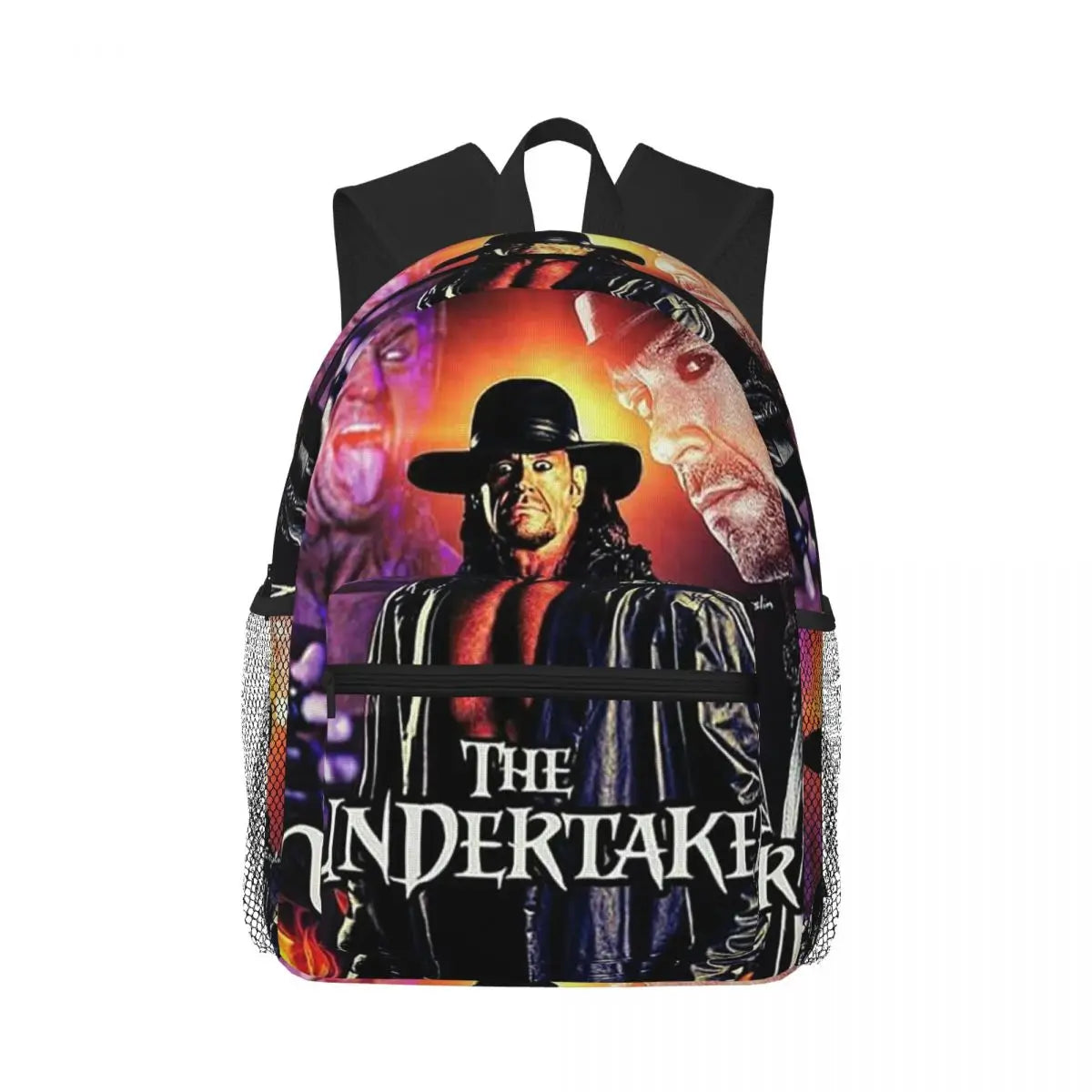 The Undertaker Wrestling Professional Wrestler Student Backpack School Bag Hiking Daypack for Boys Girl Bookbag Shoulder Bag