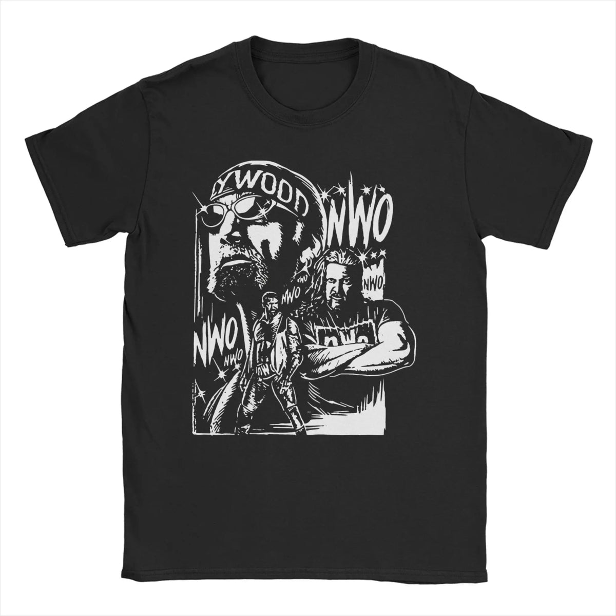 Men Women T-Shirts WCW NWO White Funny Cotton Tee Shirt Short Sleeve T Shirts O Neck Clothes Plus Size