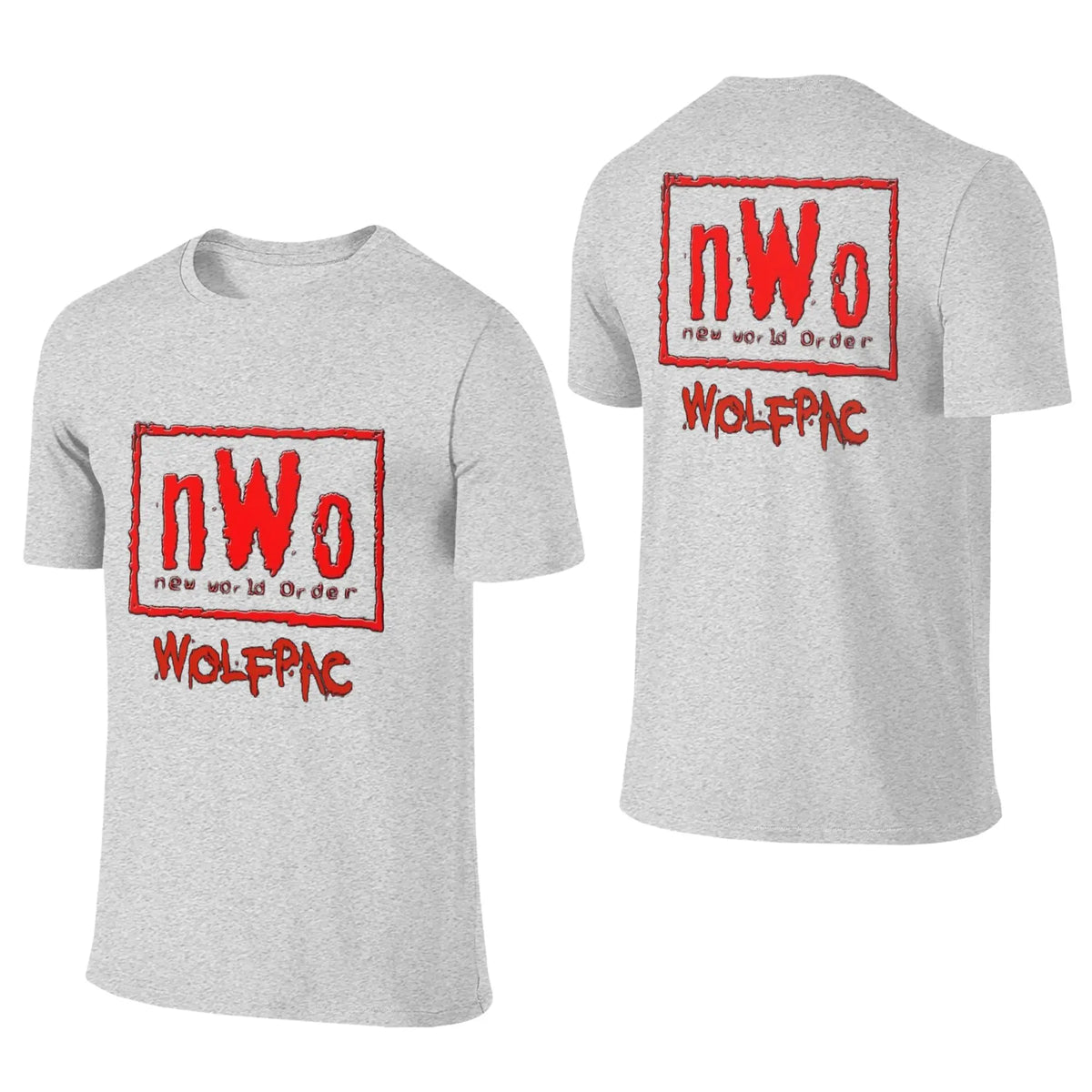 100% Cotton NWO New World Order Wrestling T-Shirt Men's Double Sided T Shirt Men O-Neck Summer Shirts Tops Oversized