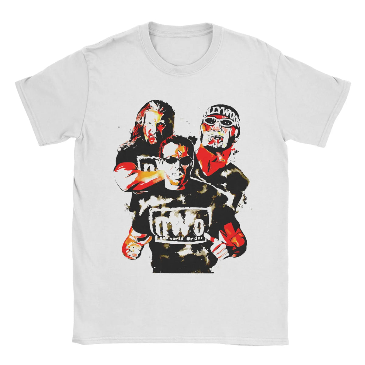 Casual Hulk Hogan NWO 4 Life Tshirt For Men Women Round Neck Short Sleeve Clothes Cotton Summer Top Tee