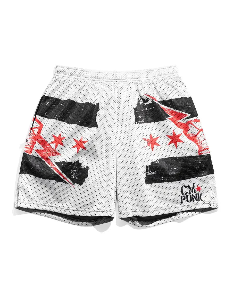 2025 Fighting Training Sports Casual Shorts CM Punk Star Shorts Men Women Oversized Shorts Breathable Fast Dry 3D Printed Shorts