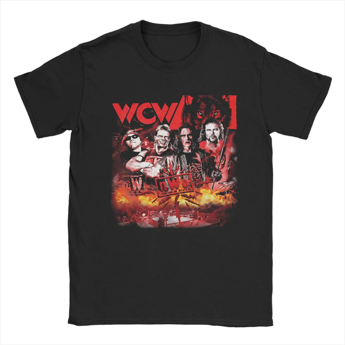 Casual Hulk Hogan NWO 4 Life Tshirt For Men Women Round Neck Short Sleeve Clothes Cotton Summer Top Tee