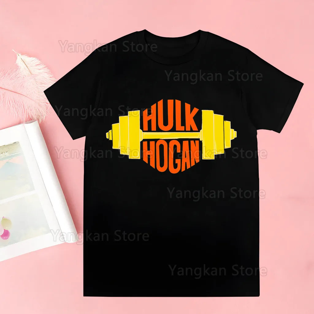 Hulk Hogan HULKAMANIA T Shirt Casual Funny Tshirts Kawaii Tees Top Hipster Harajuku Short Sleeves Shirts Clothes