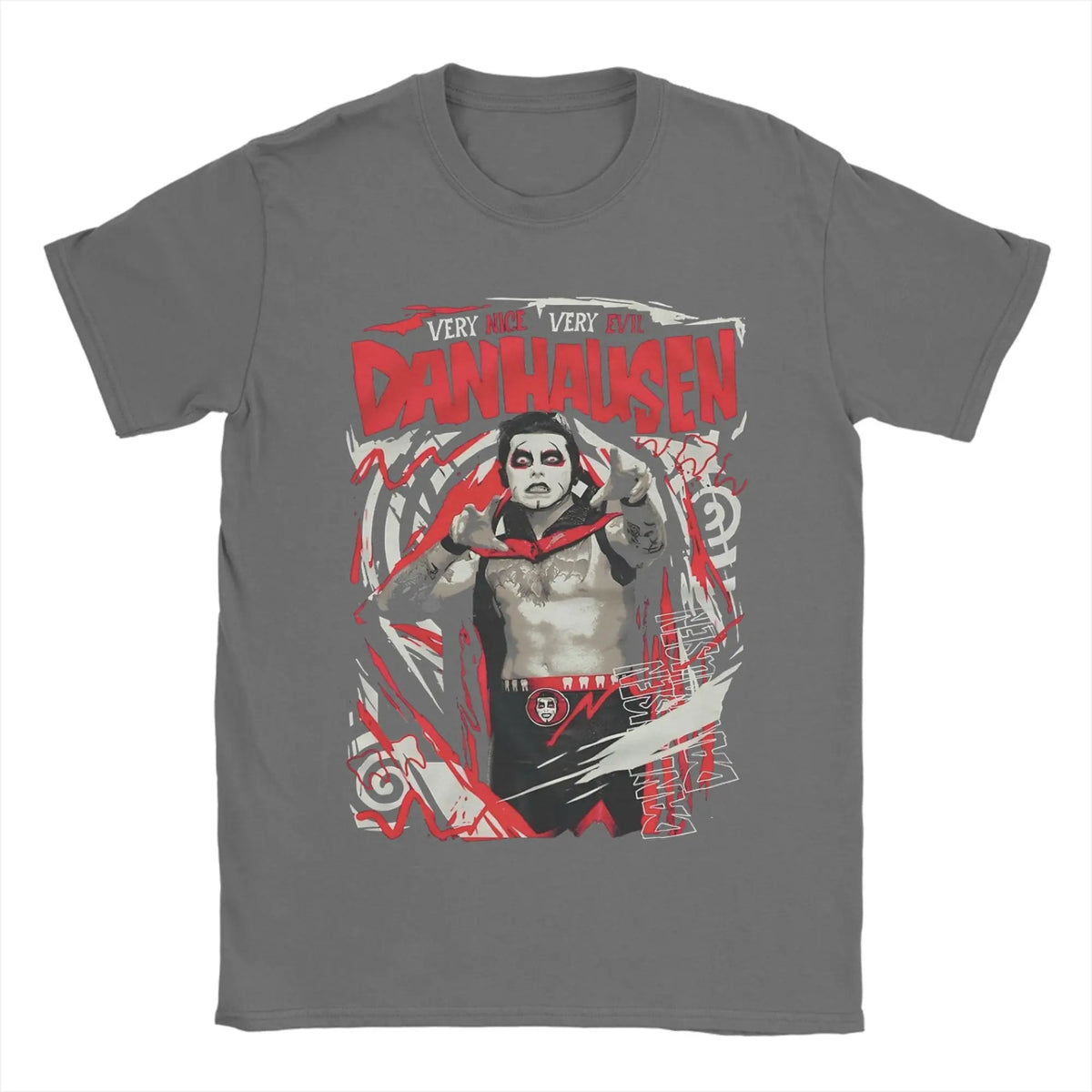 Men T-Shirt Danhausen Very Nice Very Evil Funny Pure Cotton Tee Shirt Short Sleeve  T Shirts O Neck Clothing 4XL 5XL 6XL