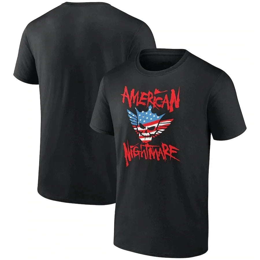 2024 Summer CM Punk T Shirt Wrestling Tshirt Vintage Cotton Boxing Champion Gym Cotton Clothes Training Tee Tops Fashion