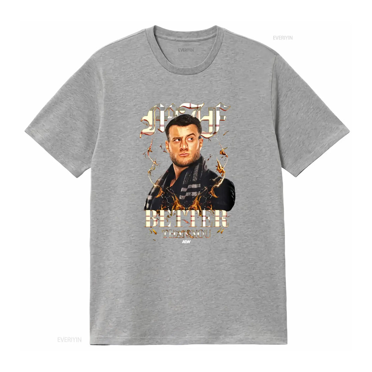 MJF Simply Better Than You AEW Official Print T Shirt for Men Stylish and Bold Design vintage Washed Soft designer clothes