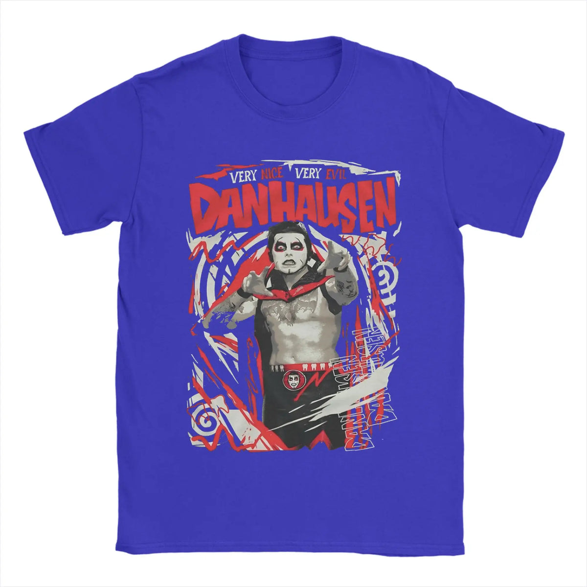 Men T-Shirt Danhausen Very Nice Very Evil Funny Pure Cotton Tee Shirt Short Sleeve  T Shirts O Neck Clothing 4XL 5XL 6XL