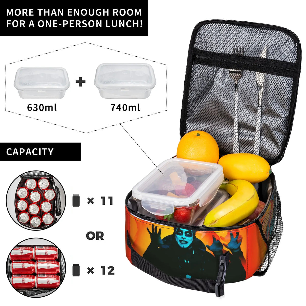 Danhausen You Are Cursed Insulated Lunch Bag for Men Women Wrestler Food Container Portable Cooler Thermal Bento Box For Travel