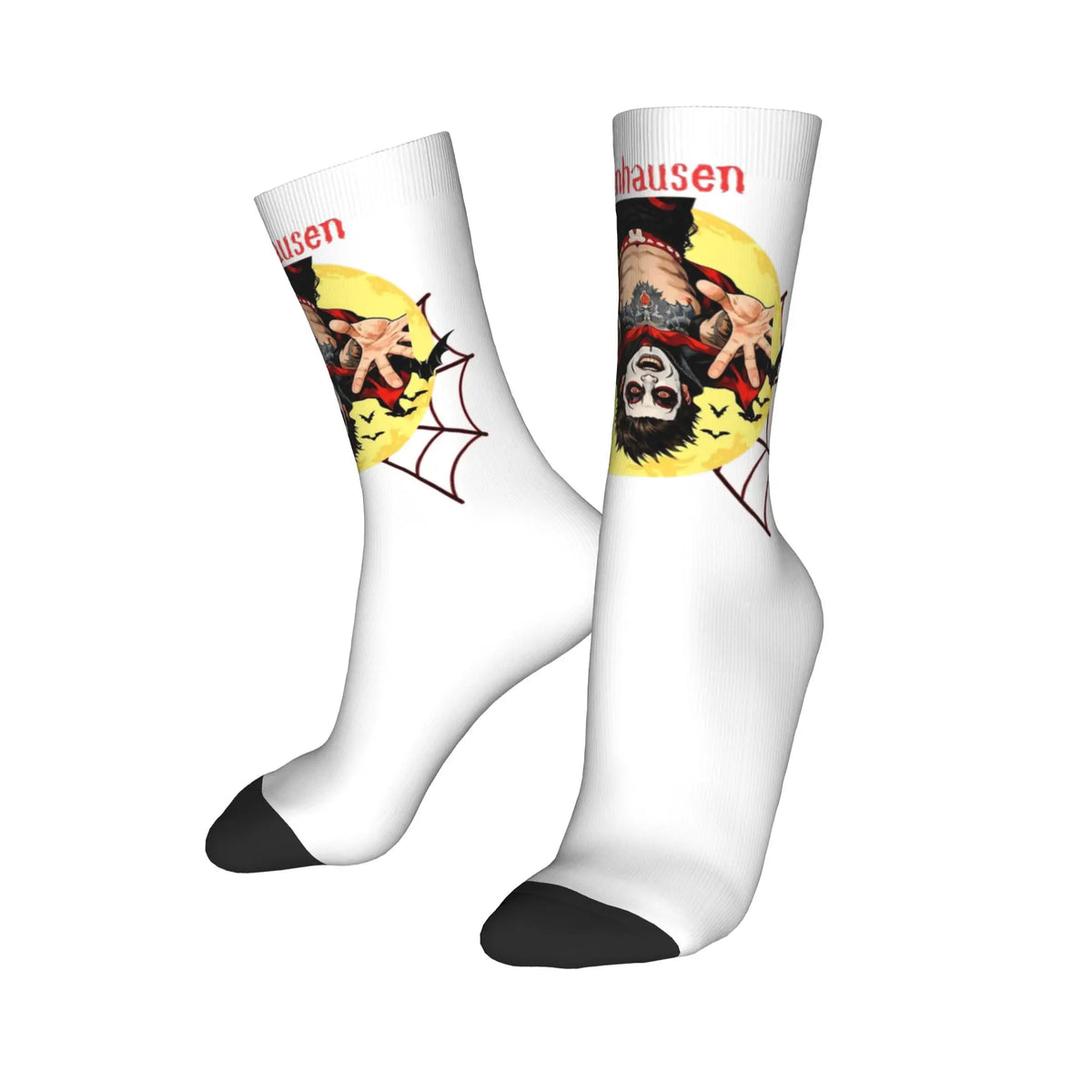 Danhausen Cursed Funny Wrestling Socks Men Women Polyester Casual  Socks Novelty Spring Summer Winter Middle Tube Socks Gifts