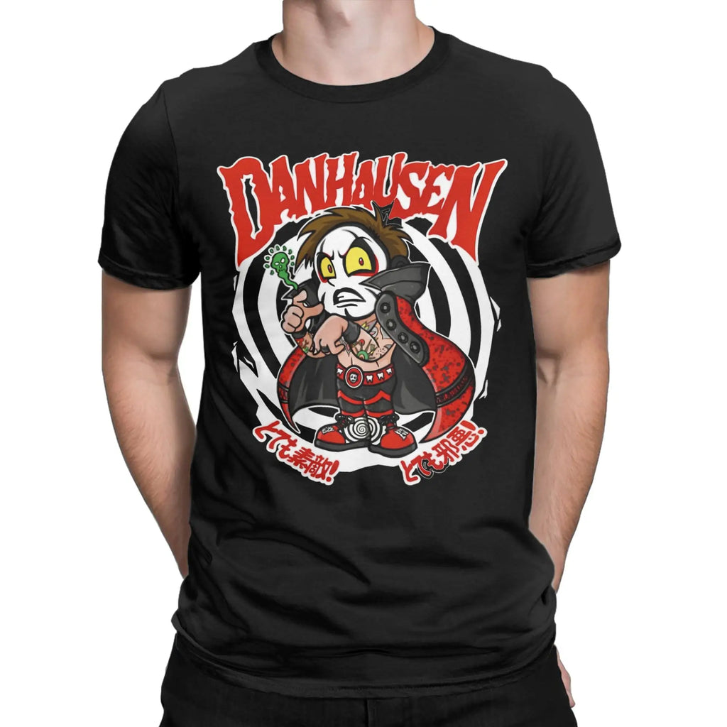 Danhausen Wrestler T Shirt Men 100% Cotton Hipster T-Shirt Round Neck  Tee Shirt Short Sleeve Tops Big Size
