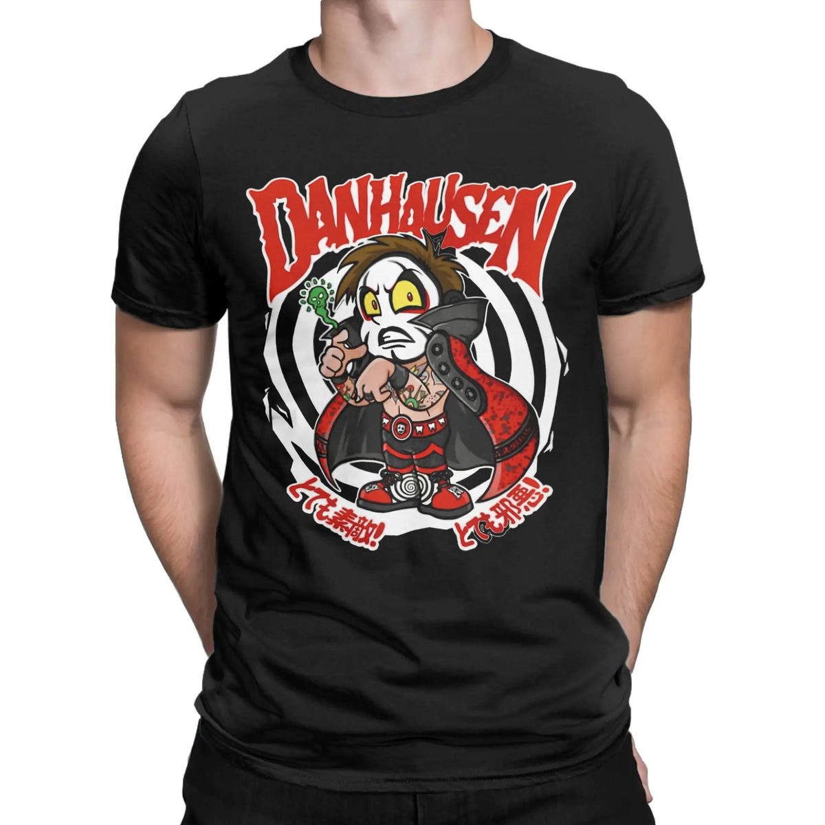 Danhausen Wrestler T Shirt Men 100% Cotton Hipster T-Shirt Round Neck  Tee Shirt Short Sleeve Tops Big Size