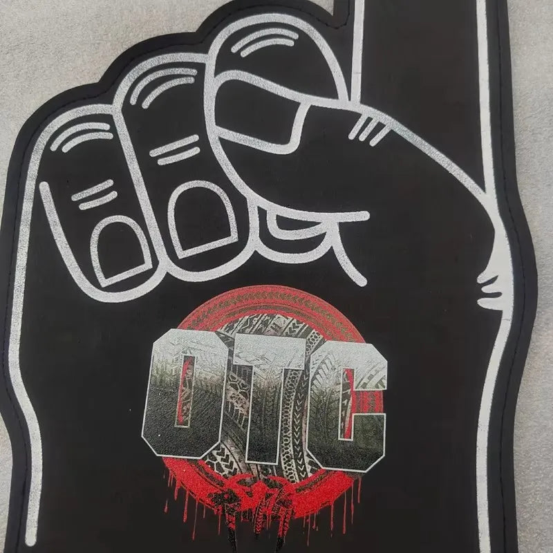 Roman Reigns OTC Logo Foam Gloves Black Palm Cheering Sports Bar Wrestling Fan Gear Tribal Chief Accessories