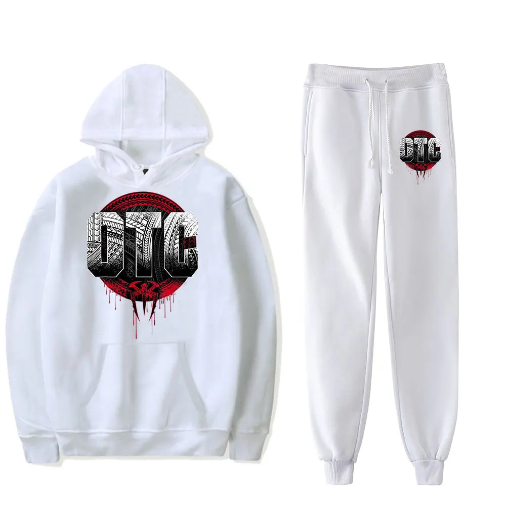 Roman Reigns OTC Vintage 90s PULLOVER HOODIE Merch Hoodies Set Men Women Hoodies Two-Piece Pants