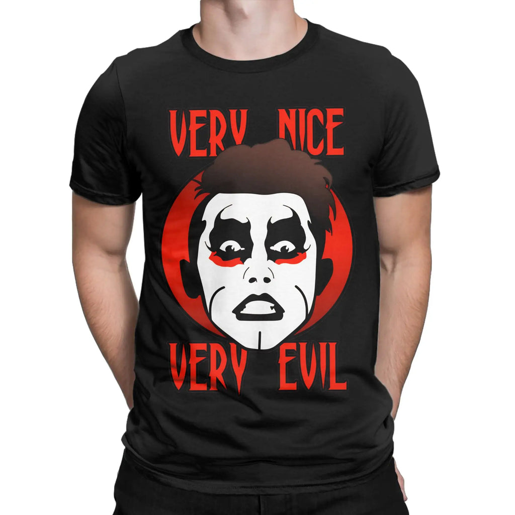 Very Evil Danhausen Wrestler T-Shirt for Men  Funny Pure Cotton Tees Crew Neck Short Sleeve T Shirt Big Size Clothes