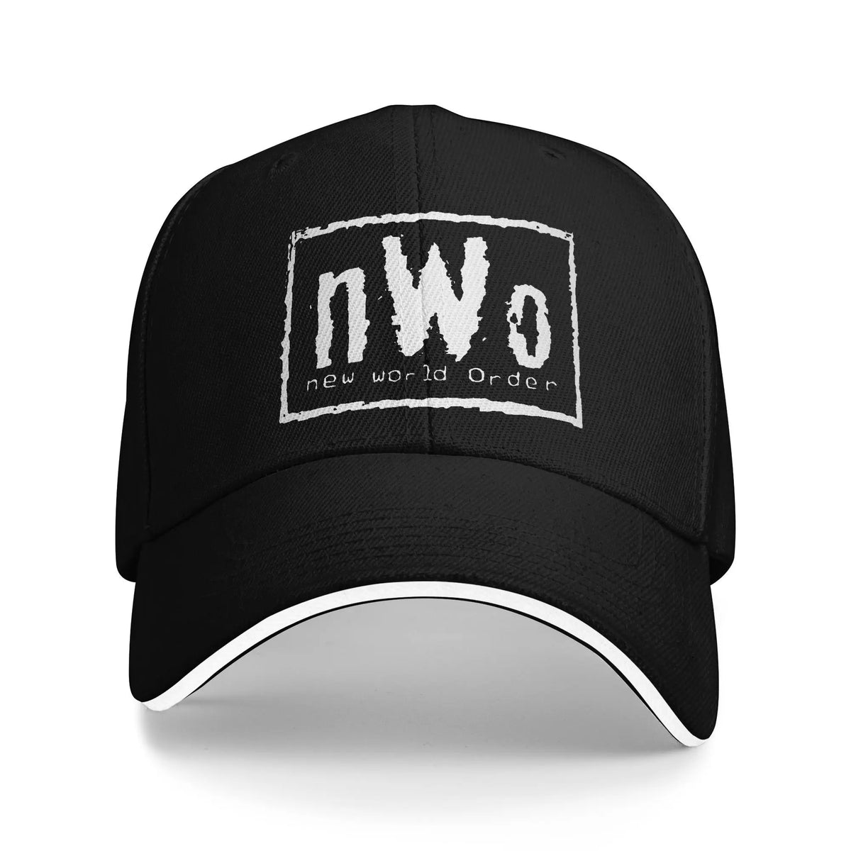 Unisex NWO Rebels Sandwich Hat  , Fitted Baseball Caps Polyester Sun Hats Breathable Racing Cap High Quality