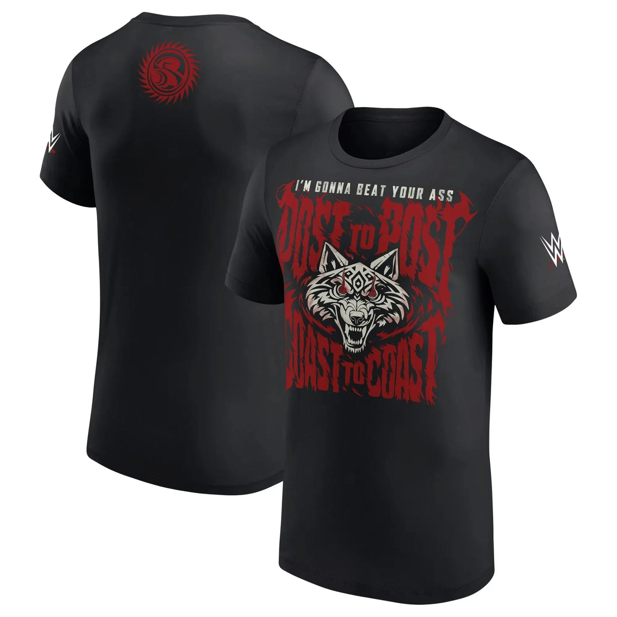 Men's Black Jacob Fatu Post To Post T-Shirt Summer Short Sleeve Women Tee Shirts 2025 New Sports Children Clothes Tops