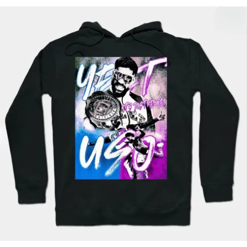 Jey Uso Yeet Hoodies Merch Hooded Women/Men Fashion Casual Streetwear Sweatshirts Clothing Fashion Hoodie Outwear