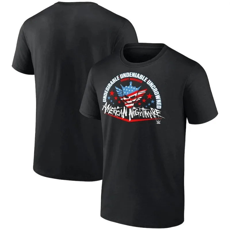 2024 Summer CM Punk T Shirt Wrestling Tshirt Vintage Cotton Boxing Champion Gym Cotton Clothes Training Tee Tops Fashion