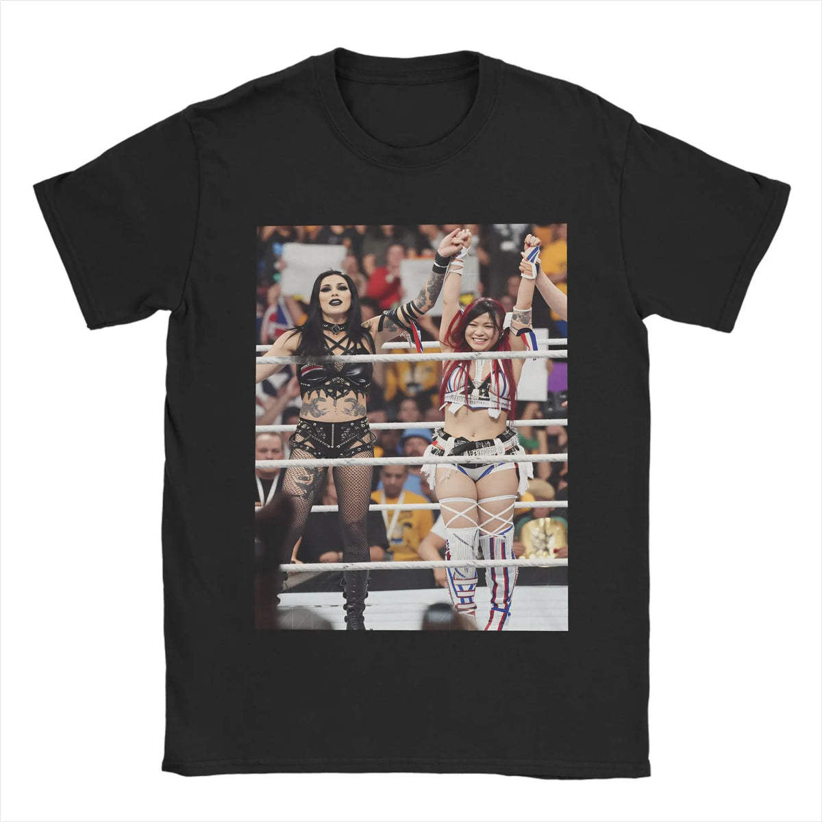 2026 New Rhea Ripley & Iyo Sky wrestling Graphic Tshirt unisex Short Sleeve Loose Cotton shirt Y2k fashion Summer Men streetwear