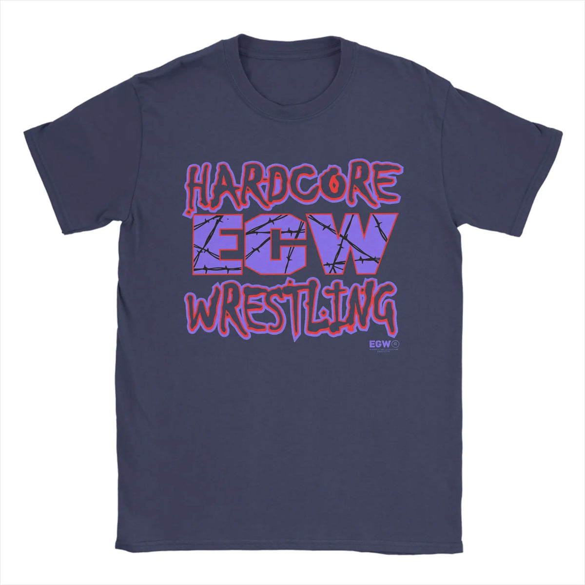 Ecw Hardcore Wrestling  Cotton T Shirt For Mens Summer  Y2K Retro T-Shirts Comfortable Fashion Tees Oversized Custom DIY Tops