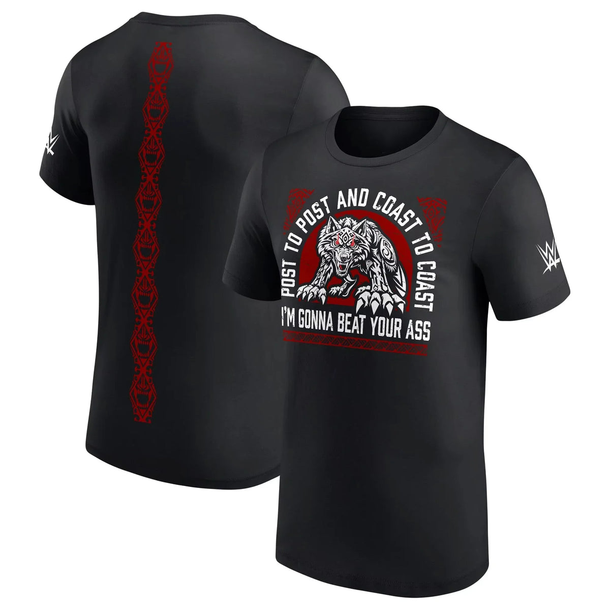 Men's Black Jacob Fatu Post To Post T-Shirt Summer Short Sleeve Women Tee Shirts 2025 New Sports Children Clothes Tops