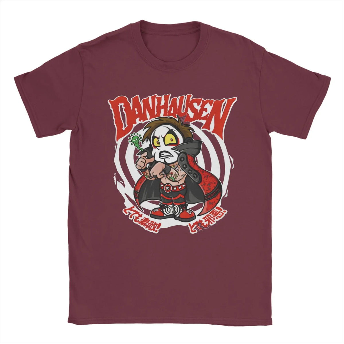 Danhausen Wrestler T Shirt Men 100% Cotton Hipster T-Shirt Round Neck  Tee Shirt Short Sleeve Tops Big Size