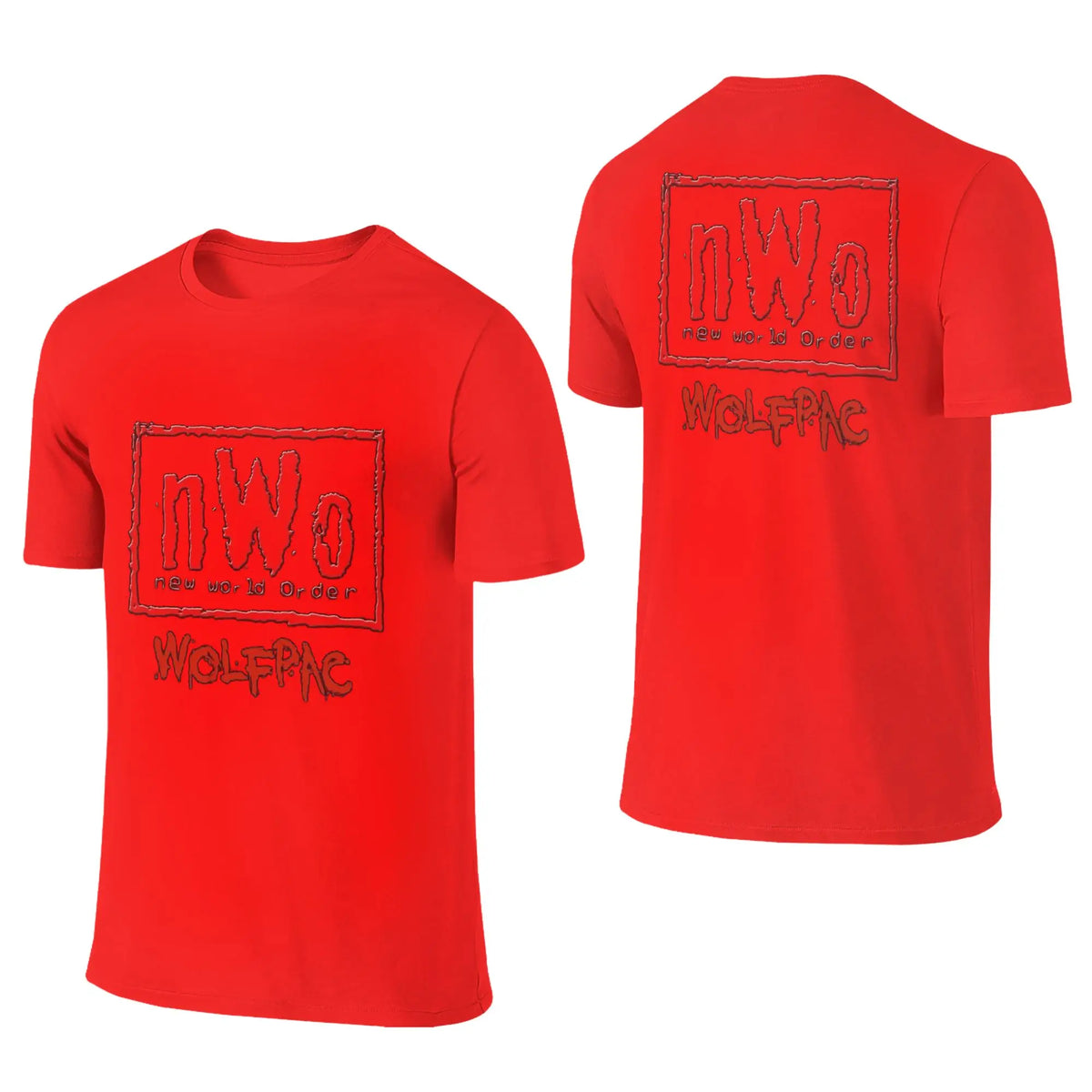 100% Cotton NWO New World Order Wrestling T-Shirt Men's Double Sided T Shirt Men O-Neck Summer Shirts Tops Oversized