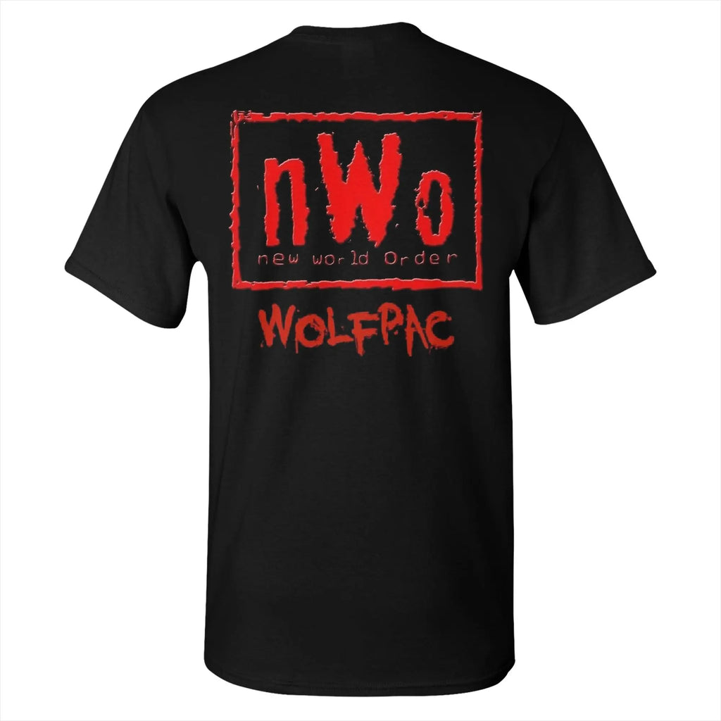 100% Cotton NWO New World Order Wrestling T-Shirt Men's Double Sided T Shirt Men O-Neck Summer Shirts Tops Oversized