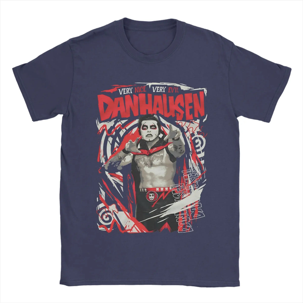 Men T-Shirt Danhausen Very Nice Very Evil Funny Pure Cotton Tee Shirt Short Sleeve  T Shirts O Neck Clothing 4XL 5XL 6XL