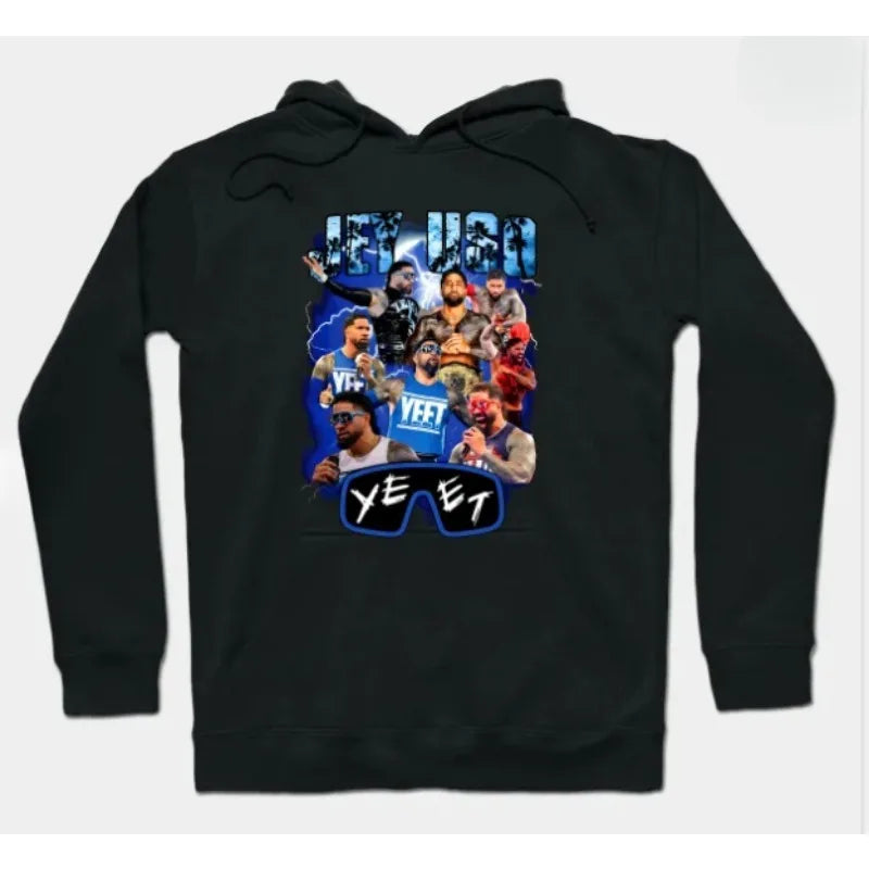 2026 Jey Uso Yeet Hoodies Merch Hooded Women/Men Fashion Casual Streetwear Sweatshirts Clothing Fashion Hoodie Outwear