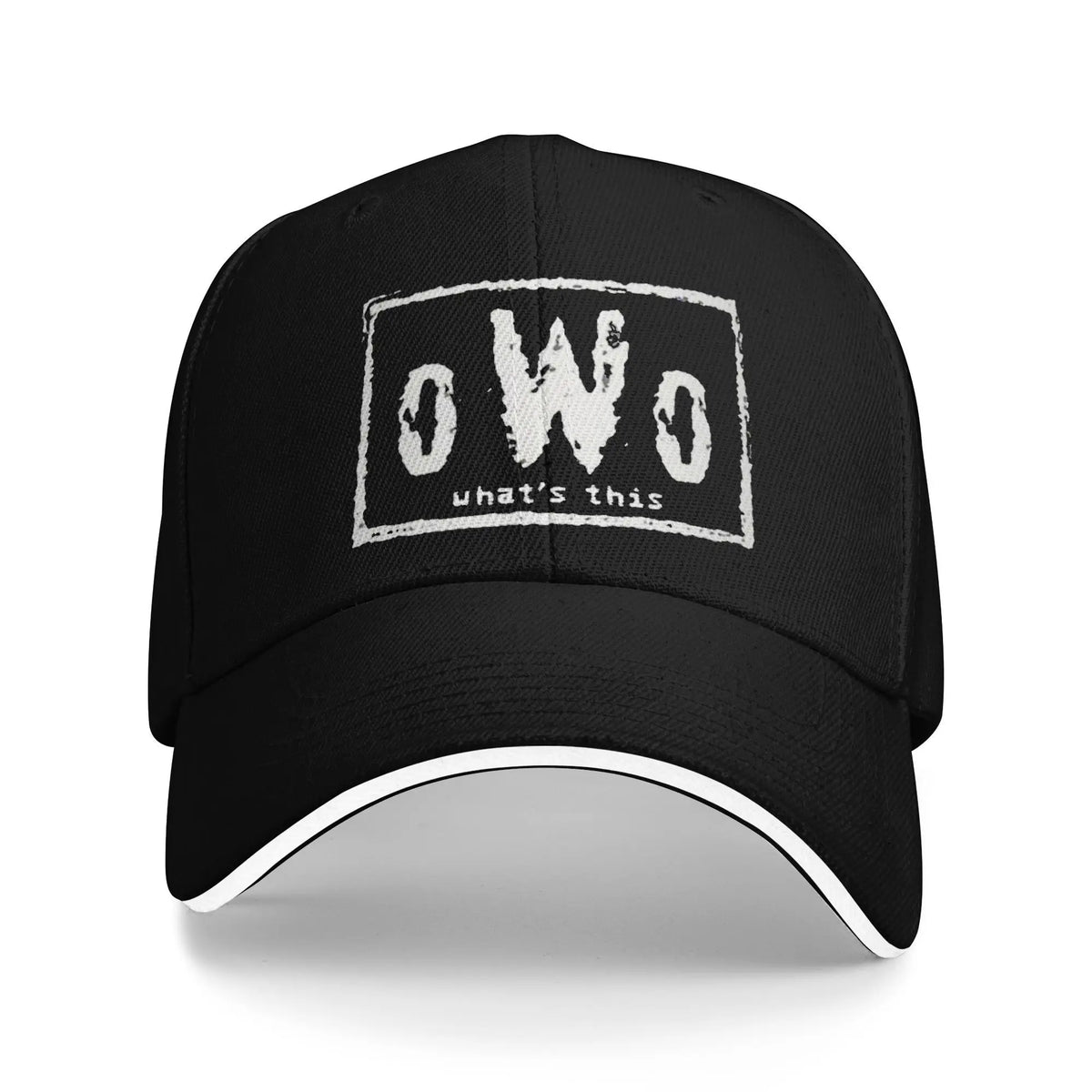 Unisex NWO Rebels Sandwich Hat  , Fitted Baseball Caps Polyester Sun Hats Breathable Racing Cap High Quality